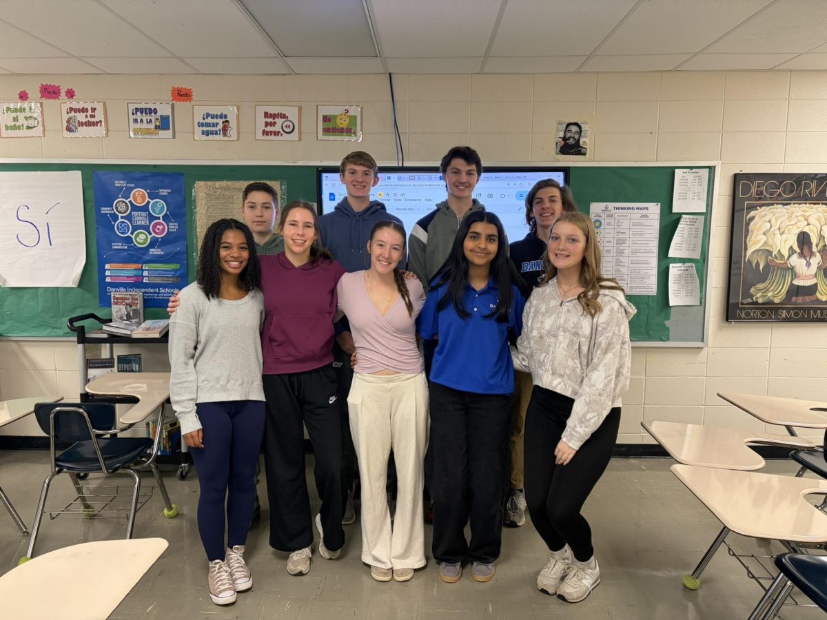 From left, back to front: Max Watson, Grey Jefferson, George Tubb, Banks Bratcher, Avery Dunn, Abbie Pennington, Lilly Bratcher, Vrunda Patel, Parker Stinnett
